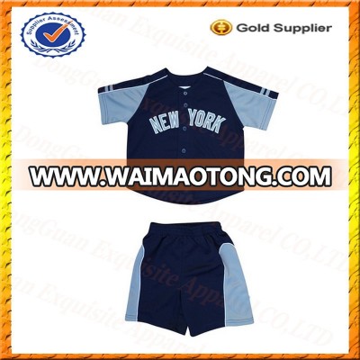 Custom 100% Polyester Toddler Baseball Jersey High Quality Dry Fit Infant Baseball Jersey Wholesale