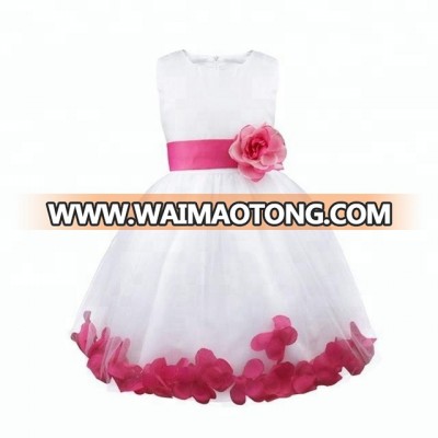 Custom Girls Kids Wedding Dress Costume Sleeveless Flower Tutu Princess Dress for Kids Wholesale