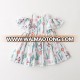 YDA3769summer new design flower printed cotton wholesale girl dress