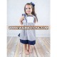 Nautical baby girl dress boutique toddler stripe dress cotton woven summer dress play dress