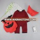 Custom halloween playsuits 3 sets cute pumpkin rompers clothes baby kids